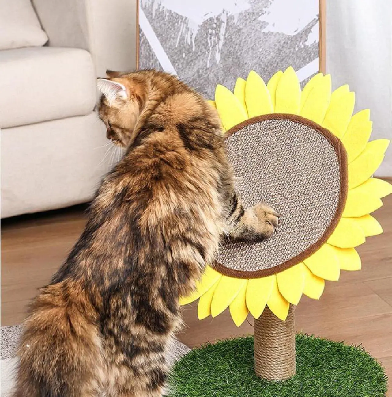 Alt view image 6 of 6 - Lovely Caves Sunflower Scratching Post