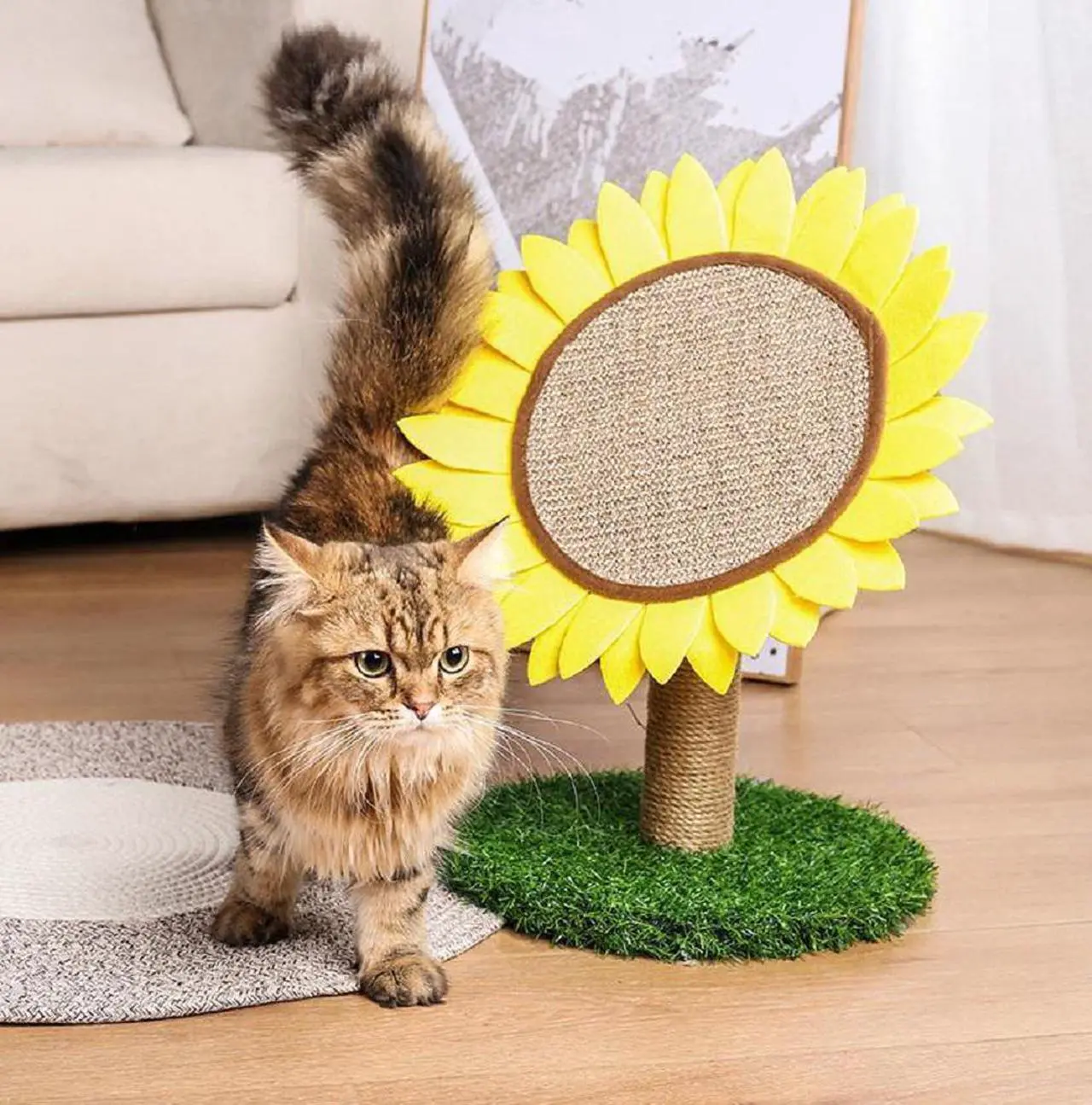 Alt view image 4 of 6 - Lovely Caves Sunflower Scratching Post