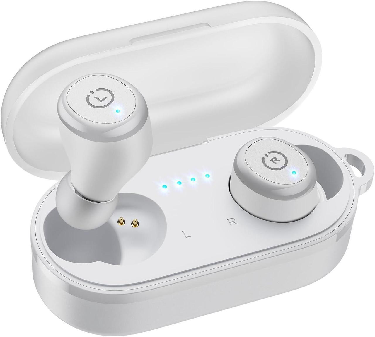 Main image of TOZO T10 Wireless Earbuds Bluetooth 5.3 in-Ear Headphones, Ergonomic Design, App Customize EQ, 55H Playtime, Powerful Sound Headset IPX8 Waterproof, White