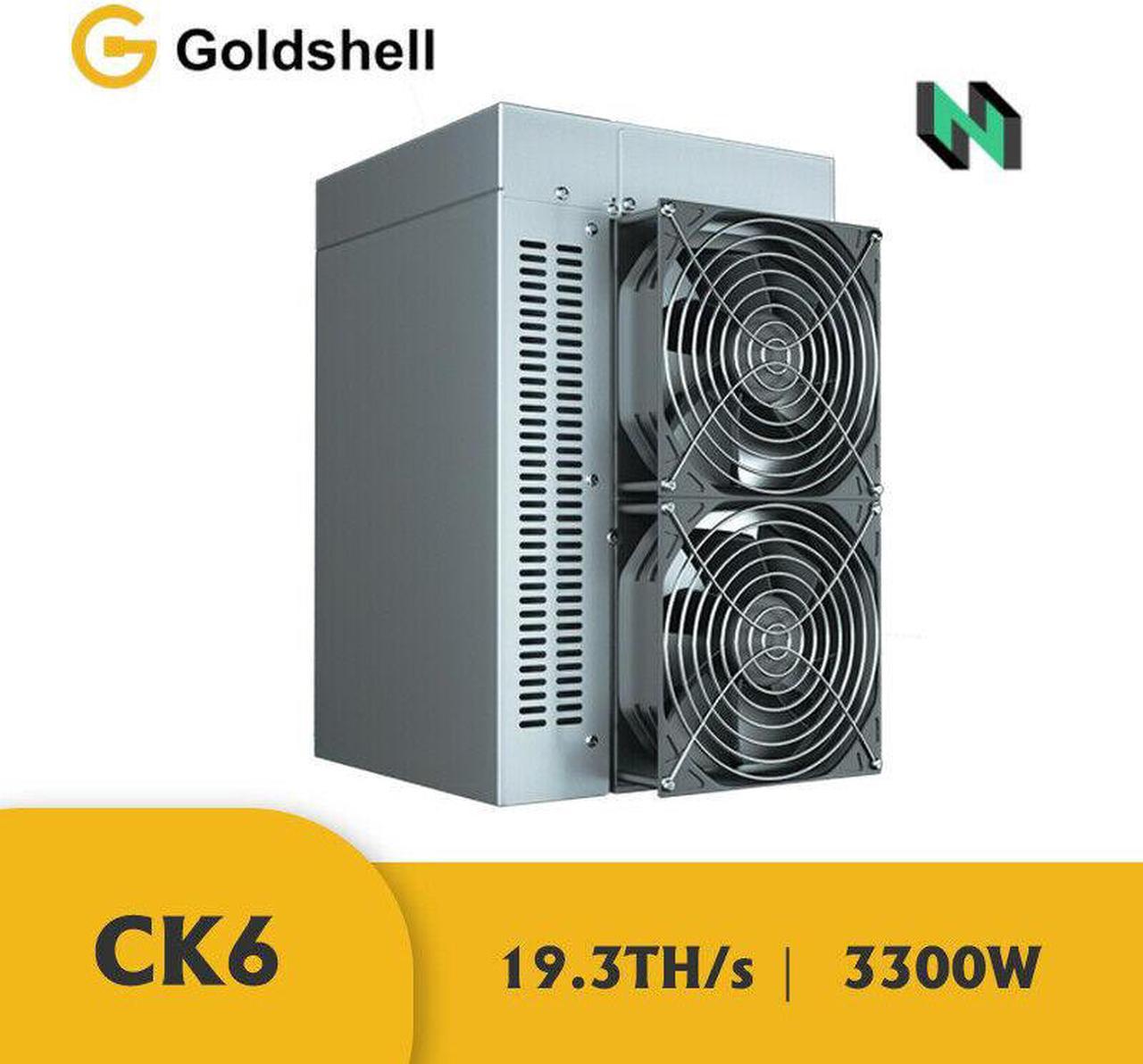 Goldshell CK6 Best Miner For CKB New Upgrade Nervos Network Super Computing Server New Upgrade, 19.3H/s±5% | 3300W±5% | 0.17W/M