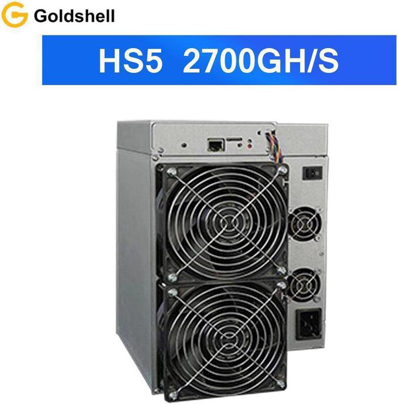 Goldshell HS5 2700GH/s 5400GH/s HNS or 5400GH/s 1500W SC Mining Machine Miner Home Riching