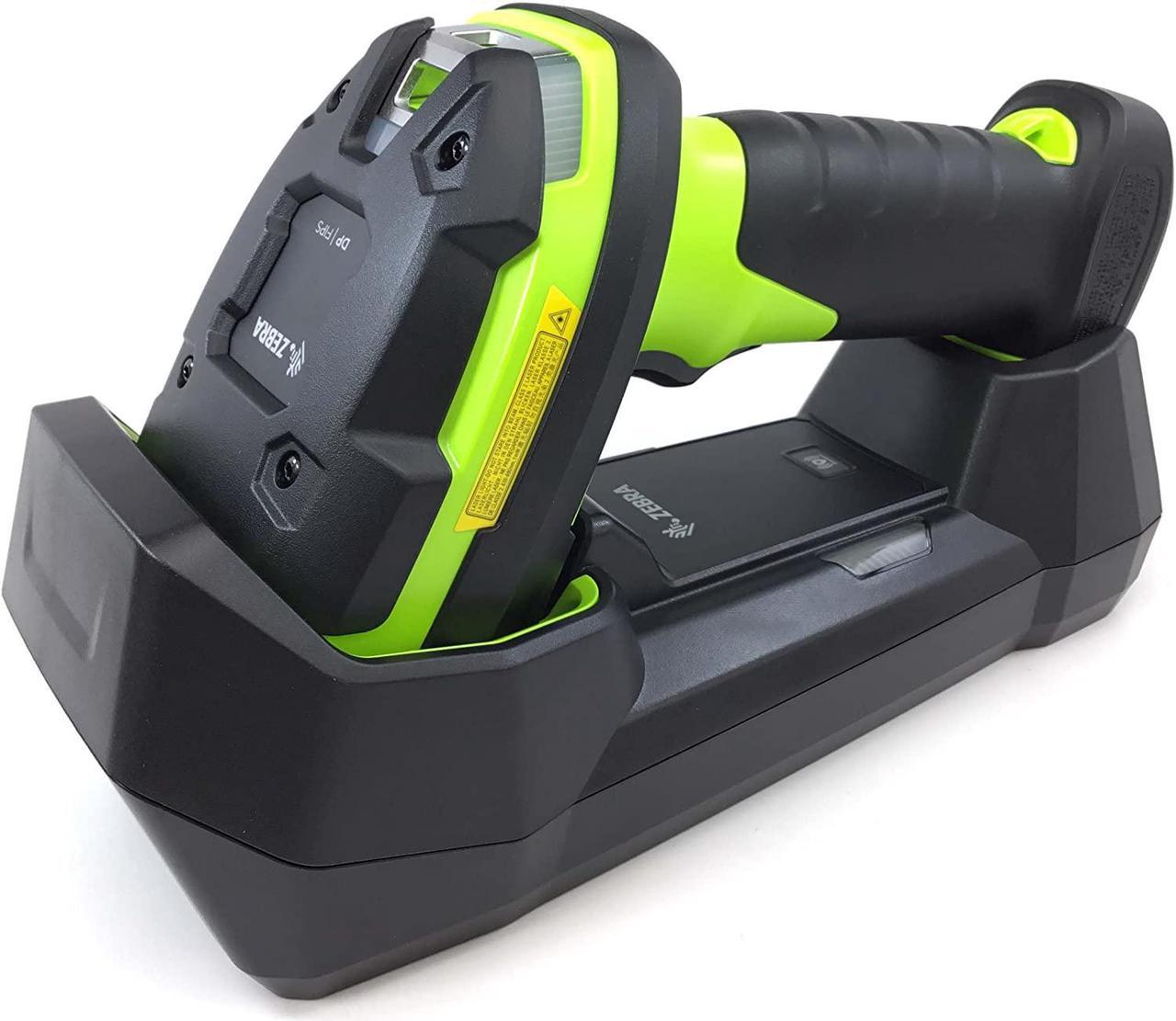 Zebra DS3678-SR Ultra-Rugged Handheld Cordless 2D Barcode Scanner, FIPS, Vibration Motor, Standard Cradle USB Kit, Industrial Green - DS3678-SR3U4210SFW