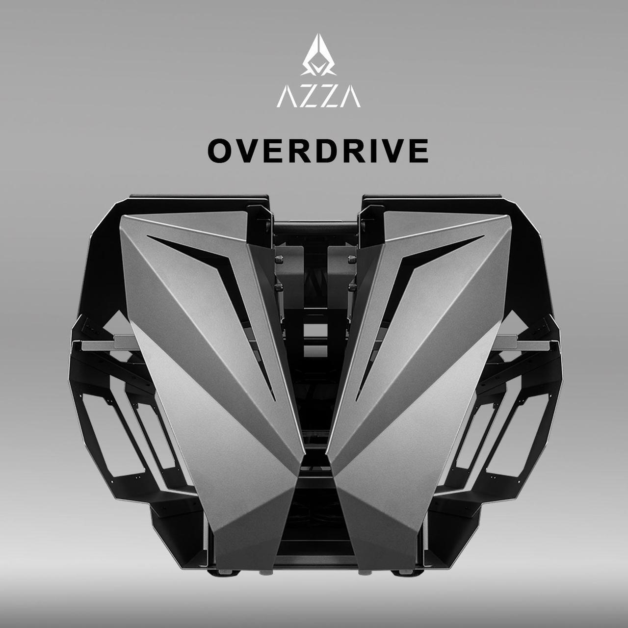 Alt view image 7 of 6 - AZZA Overdrive 807 / Gaming / CNC ATX Case  / Tempered Glass / Silver / Aluminum / Steel / 1 x 200mm ARGB Fan included / AZZA PWM Fan Hub included / PCIE 4.0 Riser Cable included / Type-C Port