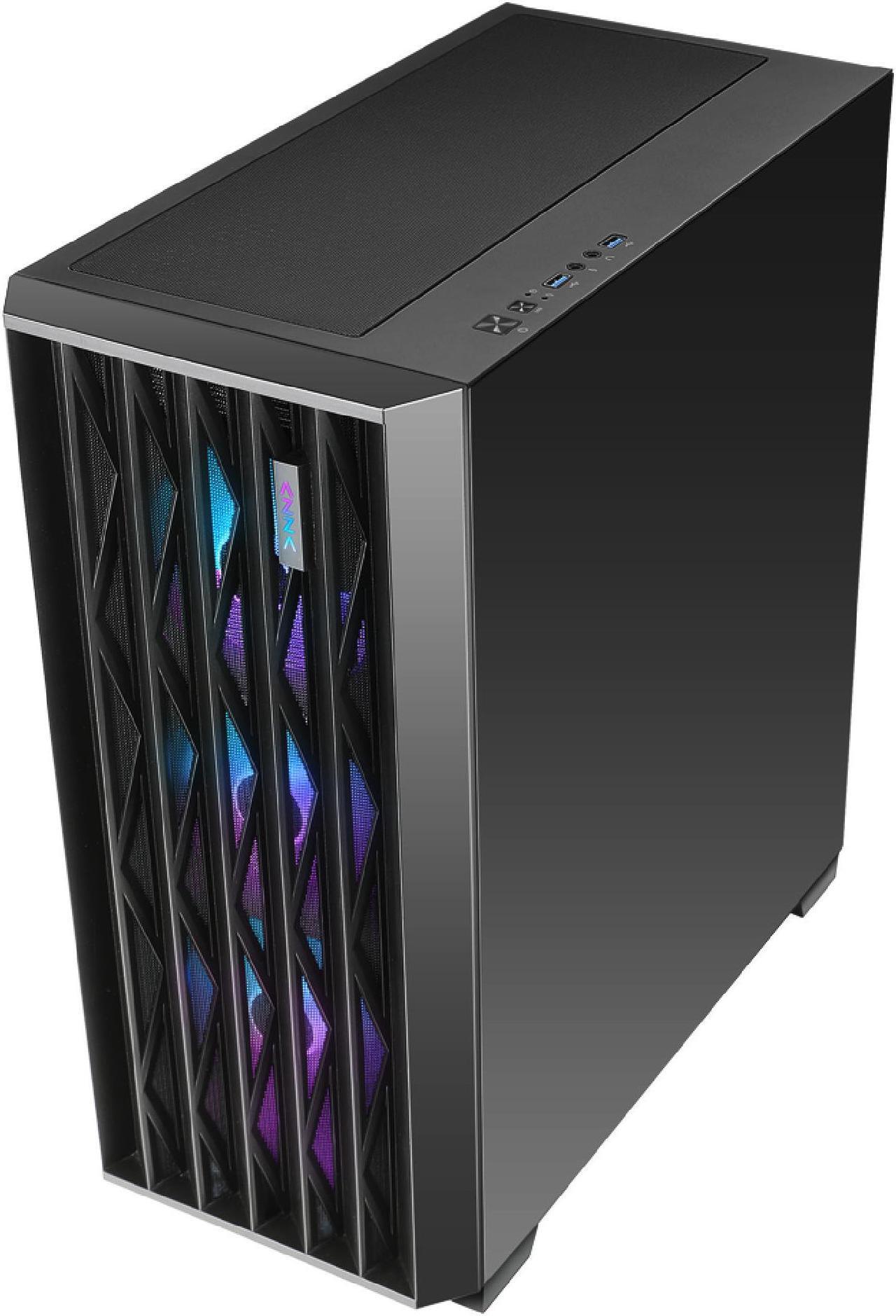 Main image of AZZA LEGIONAIRE 470 / Gaming/ ATX mid tower/ Metal Mesh Side Panel / Black / 4 x 120 mm ARGB & PWM Fans Included