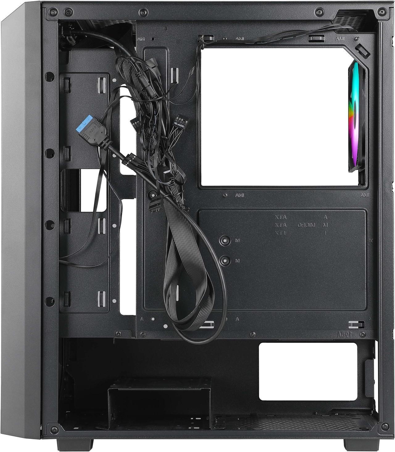 Alt view image 5 of 5 - AZZA CSAZ-290 Fighter / Gaming / ATX Mid-Tower / Computer Case / Tempered Glass Panel