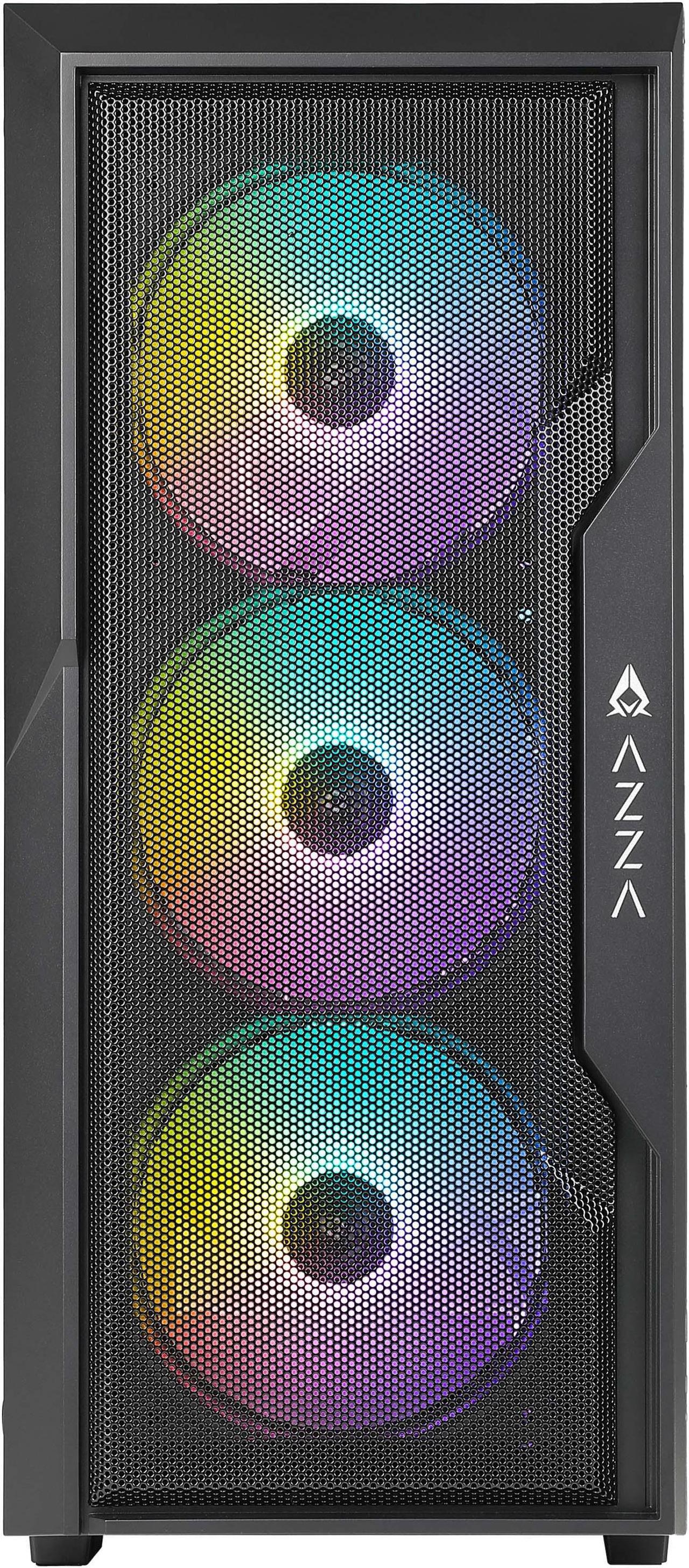Alt view image 2 of 5 - AZZA CSAZ-290 Fighter / Gaming / ATX Mid-Tower / Computer Case / Tempered Glass Panel