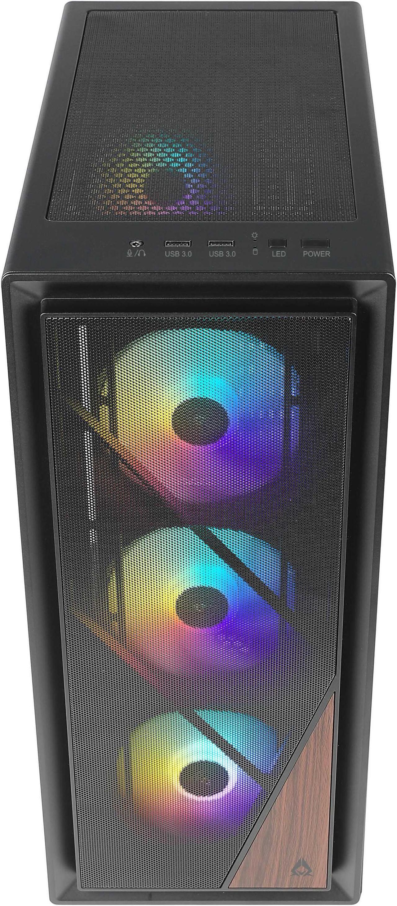 Alt view image 3 of 5 - AZZA CSAZ-370 FOREST / Gaming / ATX Mid-Tower / Computer Case / Tempered Glass Panel