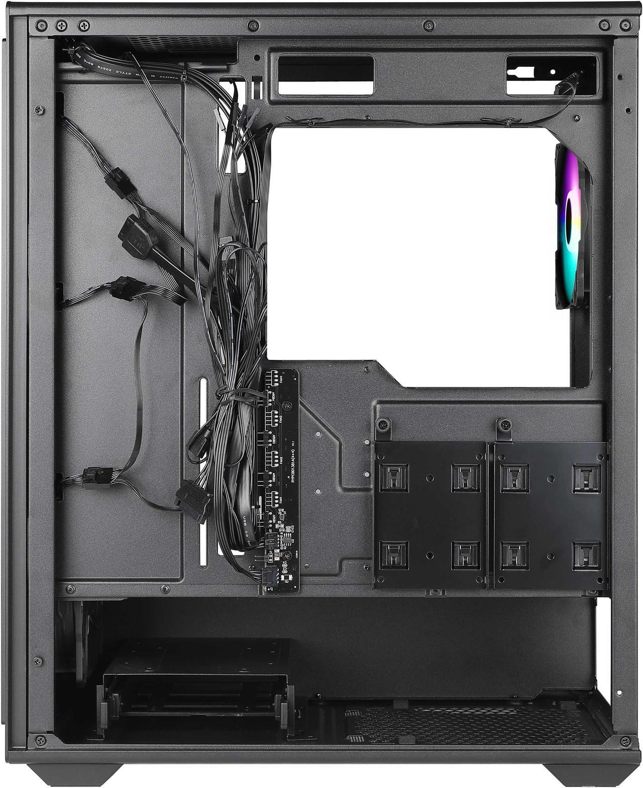 Alt view image 4 of 5 - AZZA CSAZ-370 FOREST / Gaming / ATX Mid-Tower / Computer Case / Tempered Glass Panel
