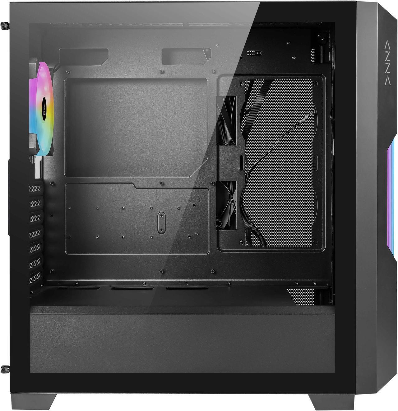 Alt view image 4 of 6 - AZZA CSAZ-520BG GUARDIAN / Gaming / ATX Mid-Tower / Computer Case / Tempered Glass Panel
