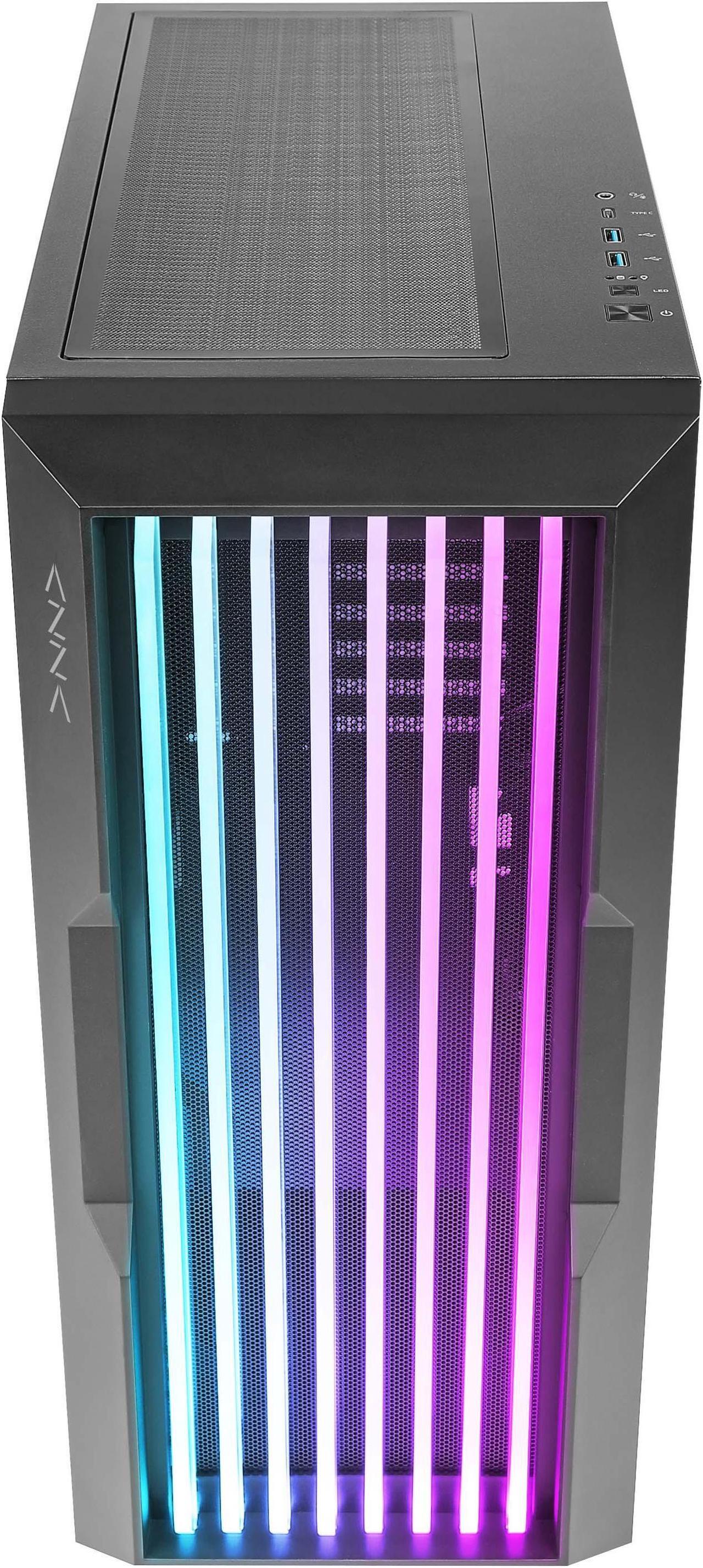 Alt view image 3 of 6 - AZZA CSAZ-520BG GUARDIAN / Gaming / ATX Mid-Tower / Computer Case / Tempered Glass Panel