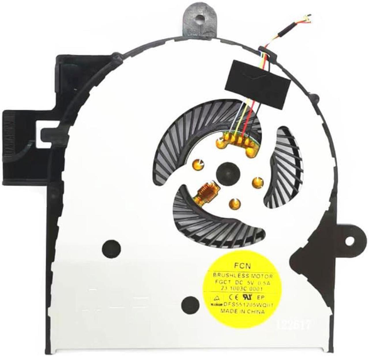 Fan for HP Envy X360 M6-W M6-W102DX M6-W103DX M6-W105DX M6-W010DX M6-W101DX 807524-001 Cpu Cooling Fan 4-Pin 4-Wire