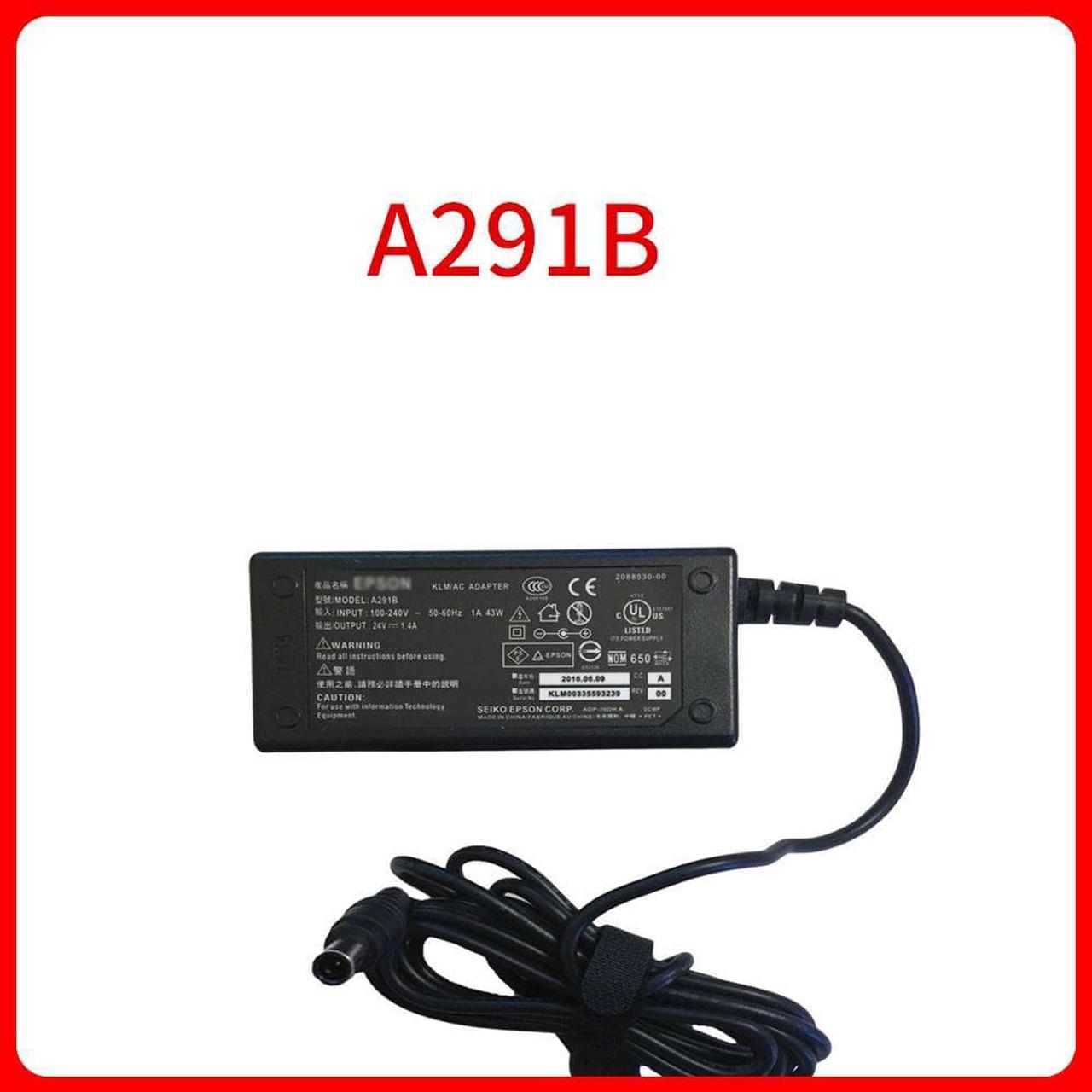 24V1.4A 1.3A 1.1A AC DC Adapter Charger A291B for Epson V500 V600 V700 V750 Printer Scanner Power Supply Power Box