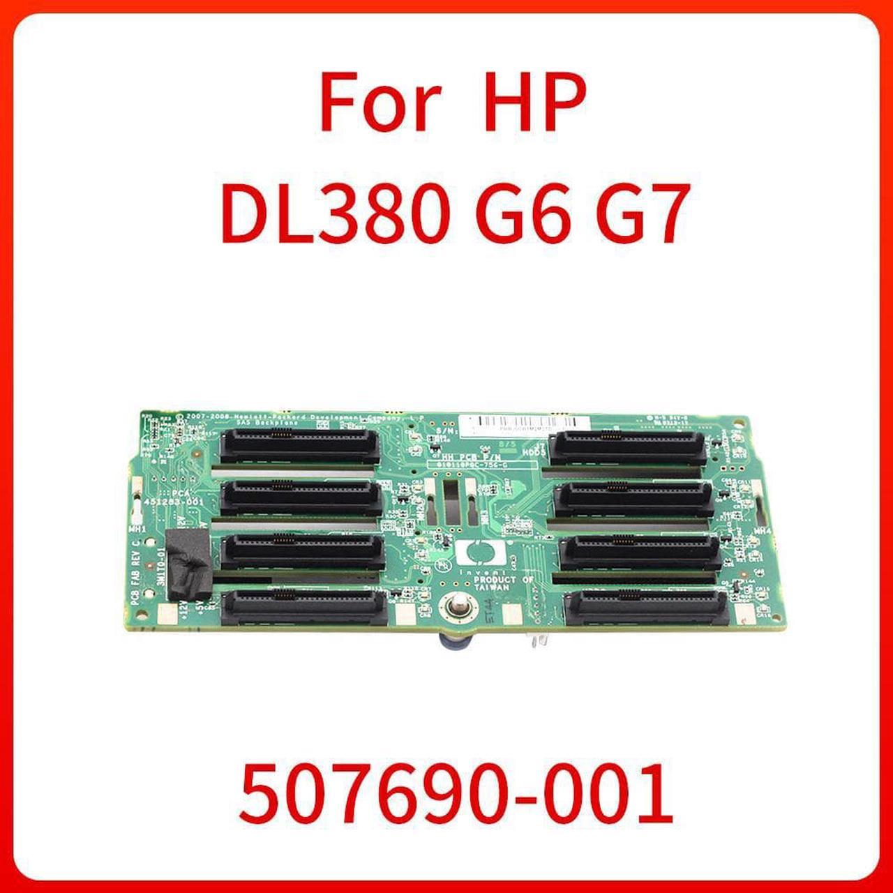 507690-001 451283-002 FOR HP DL380 G6 G7 Server 8 Bay 2.5 SAS Hard Drive Backplane Without Power Cord