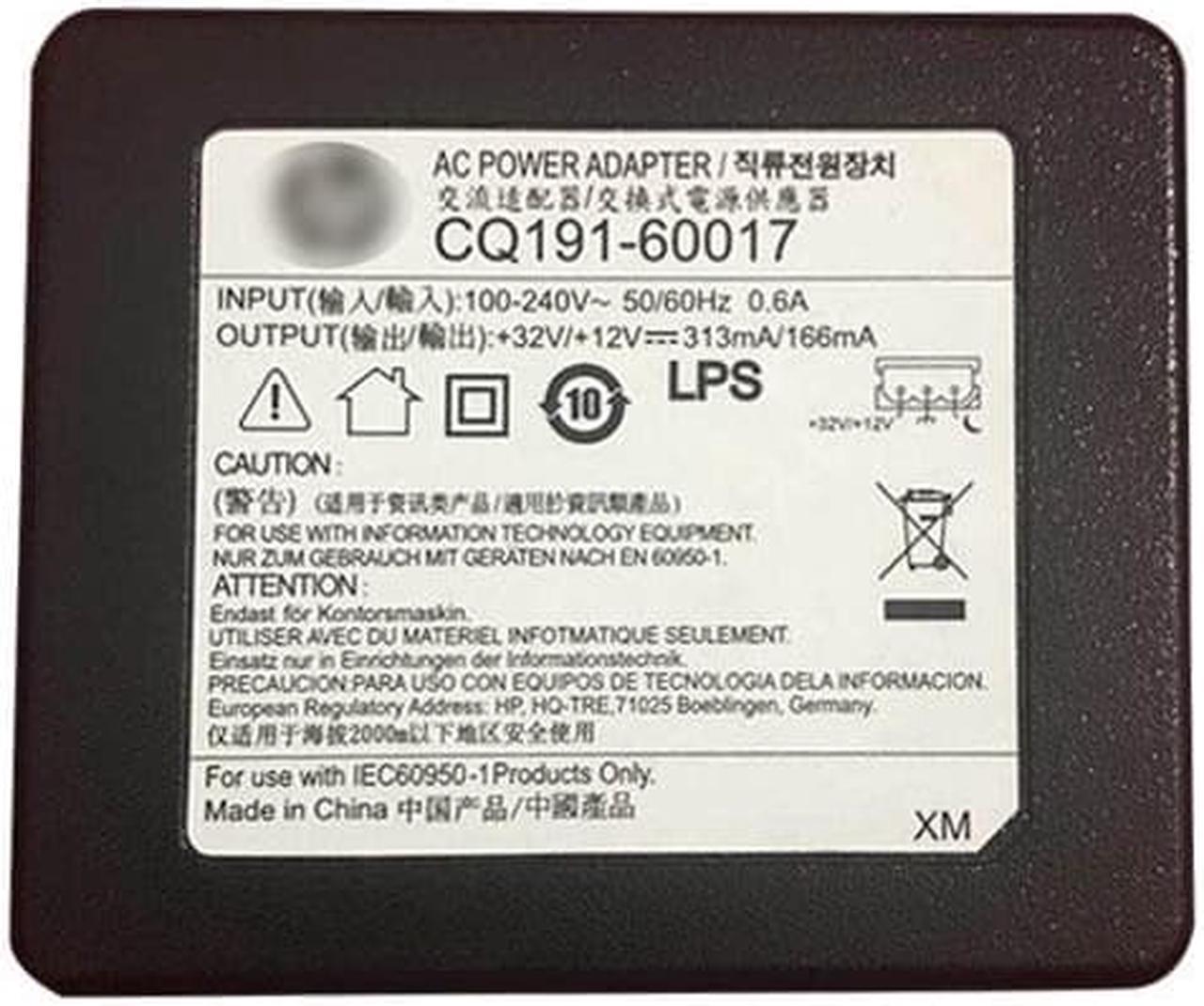 CQ191-60017 CQ19160017 for HP Printer Copier Power Box Power AC Adapter 32V/+12V-313mA/166m A60018 Power Supply