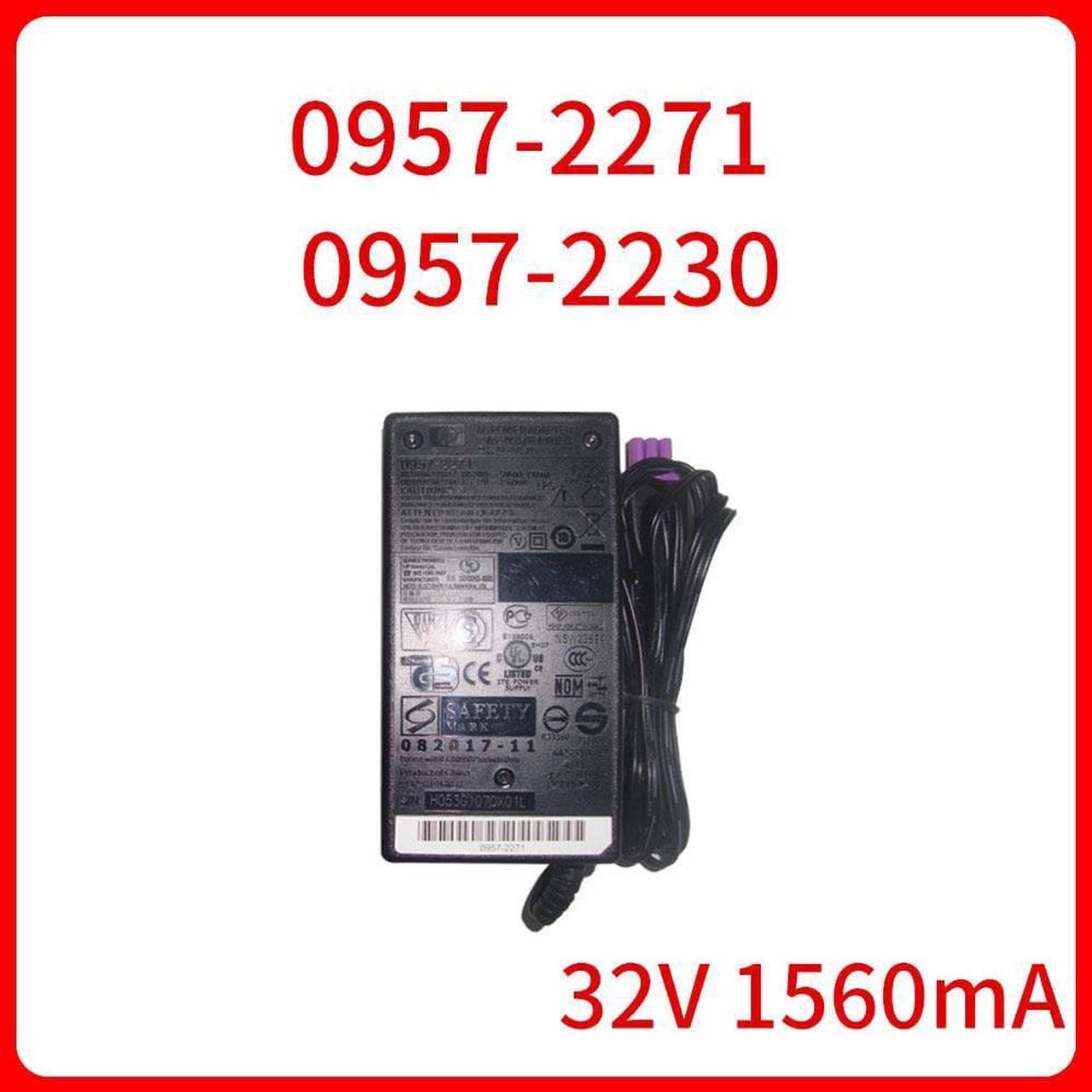 32V1560MA AC Adapter Charger 0957-2271 0957-2230 for HP 7000 6500 6000 7500a K309g K309a 7188 Printer Scanner Power