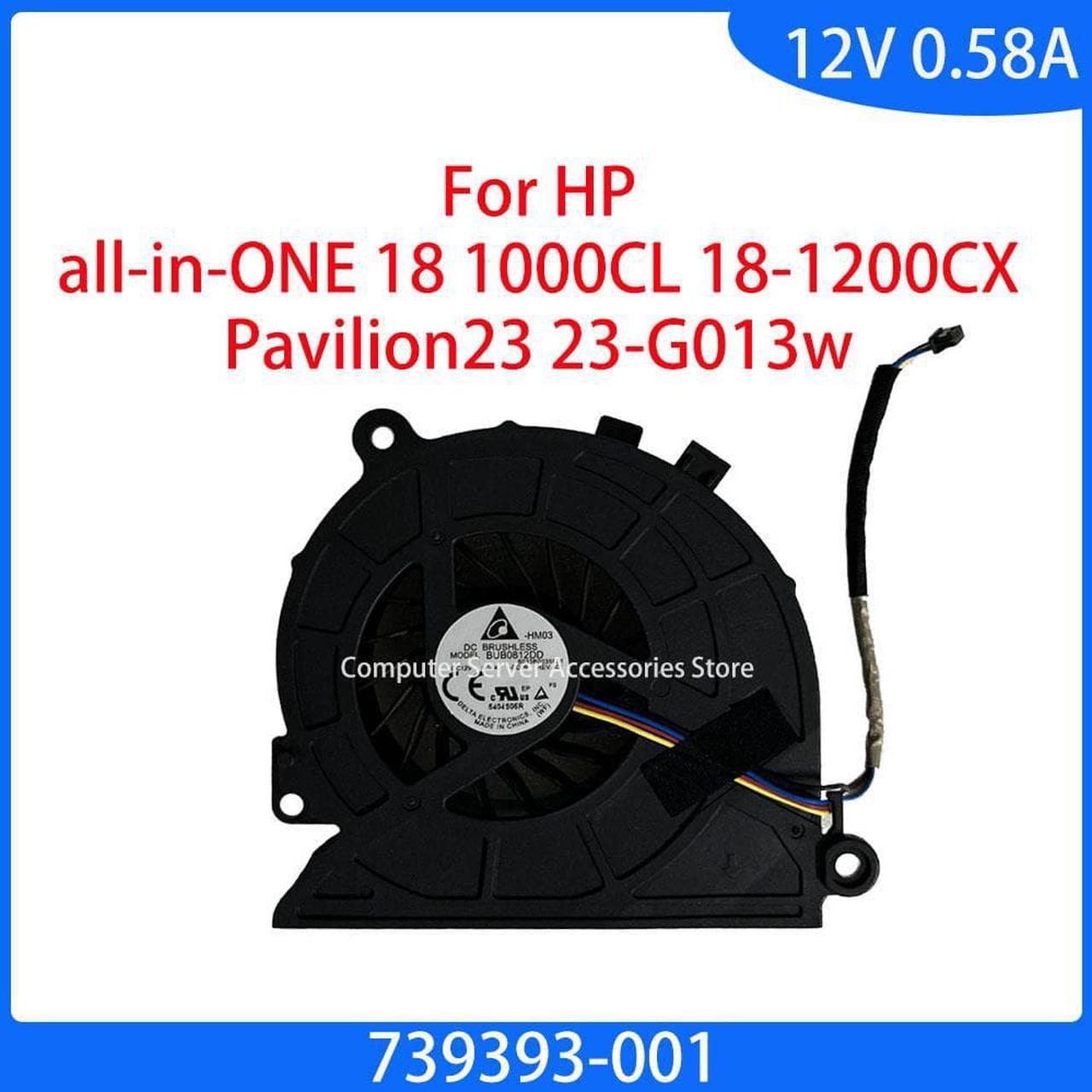 for HP All-in-ONE 18 1000CL 18-1200CX Pavilion23 23-G013w CPU Cooler Fan Assembly 739393-001 6033B0035601 Cooling Fan