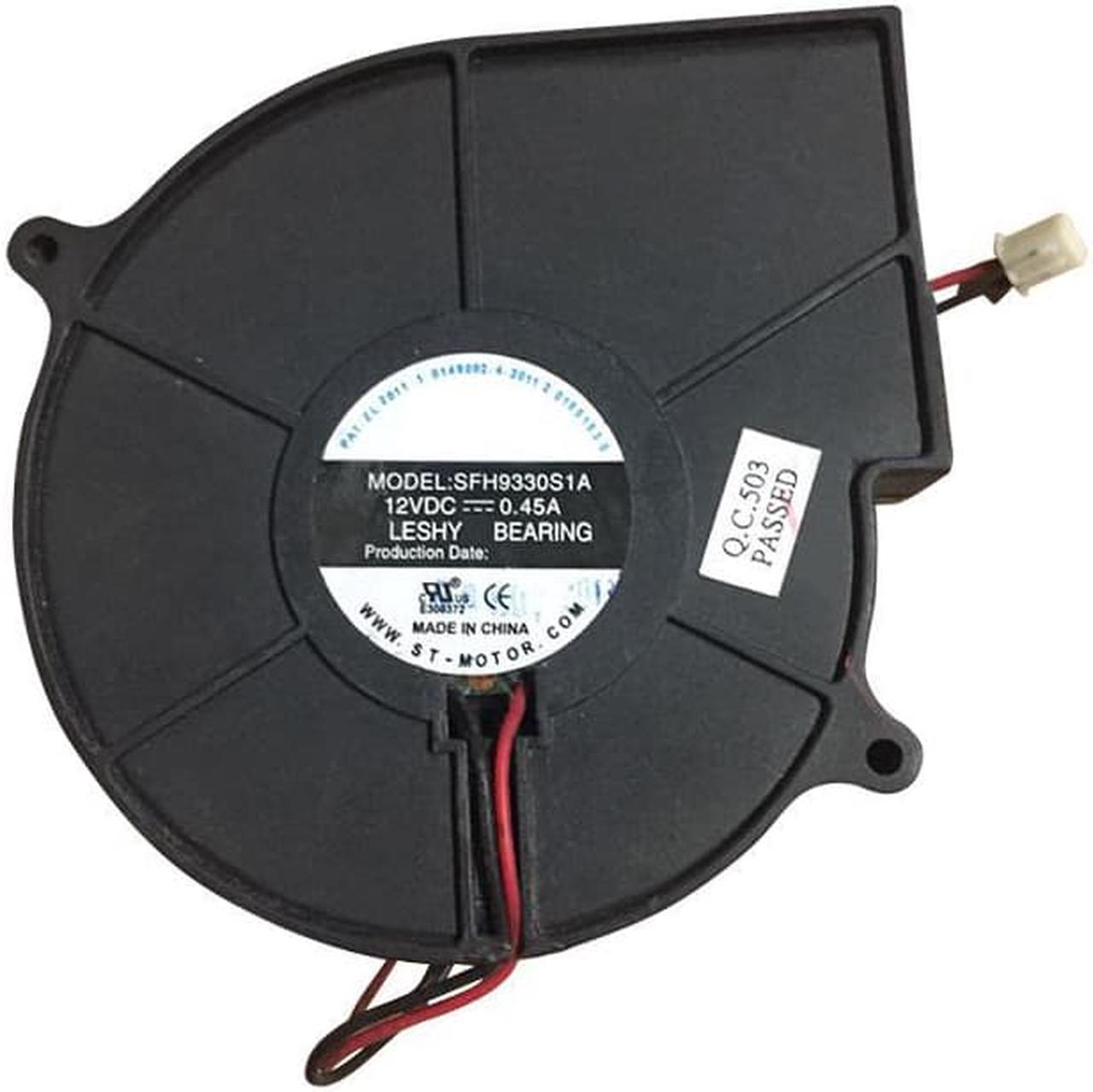 Diagonal Cooling Fan 12V 0.45A for SFH9330S1A 9330 Blower Fan 93x93x30mm 2Pin Cool Down Fan Blower Cooling Fan