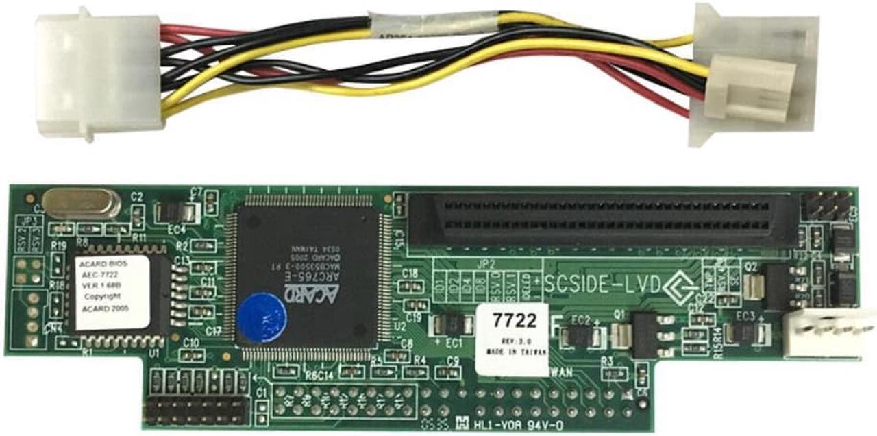 Main image of IDE To SCSI 68-pin aCard IDE to LVD-SCSi Bridge Adapter AEC-7722 Storage Controller Adapter SCSI Storage Controller Adapter Card