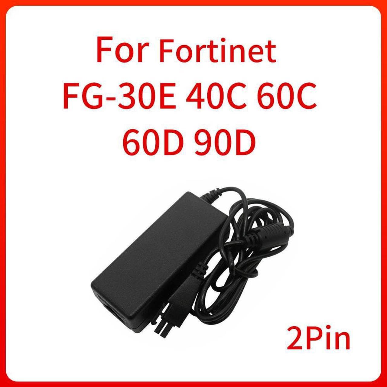 AC Adapter Power Supply 2-PIN Plug for Fortinet FG-40C 60C 60D 90D 30E FortiGate Firewall Power Supply Charging Adapter