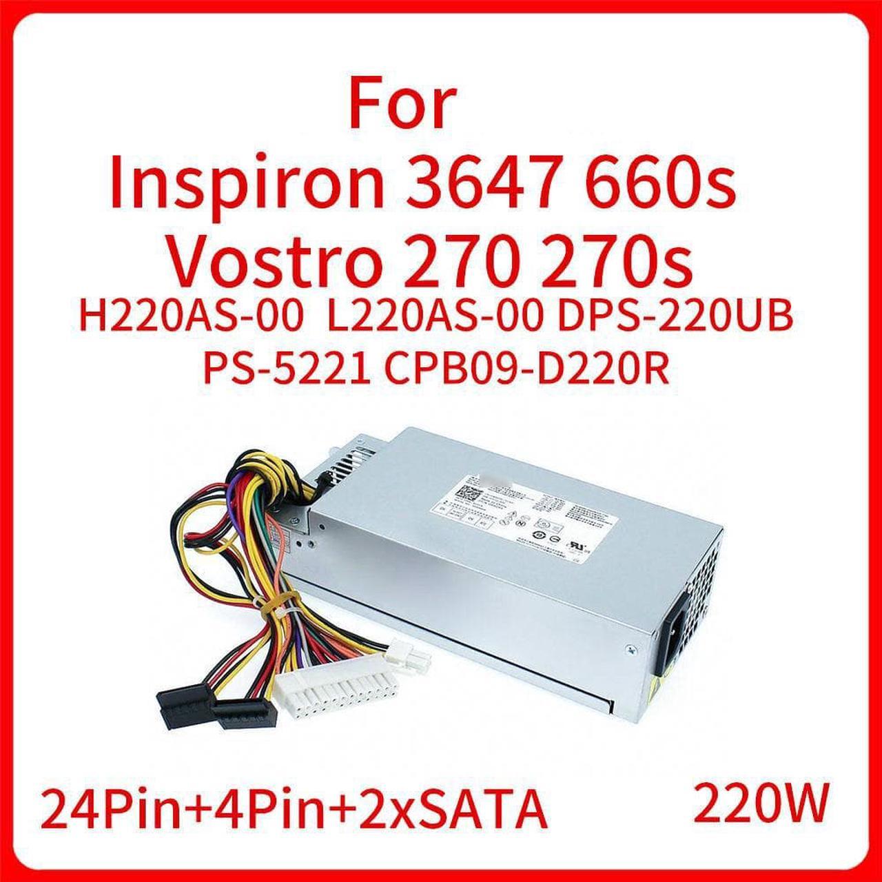 220W Power Supply For Inspiron 3647 660s Vostro 270 270s PSU H220AS-00 L220AS-00 DPS-220UB PS-5221 CPB09-D220R