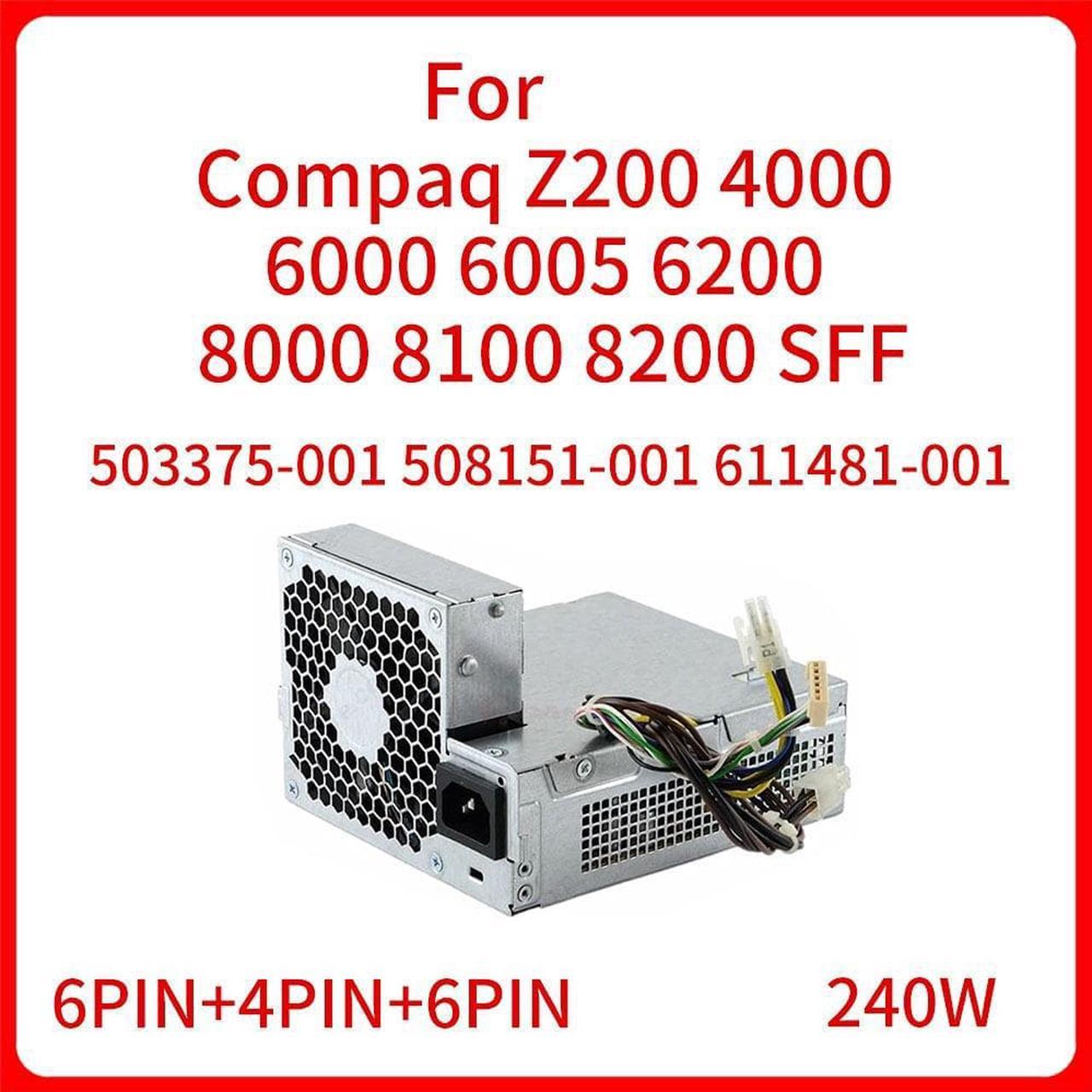 240W Power supply PSU For Compaq Z200 4000 6000 6005 6200 8000 8100 8200 SFF Switching power Adapter D10-240P1A