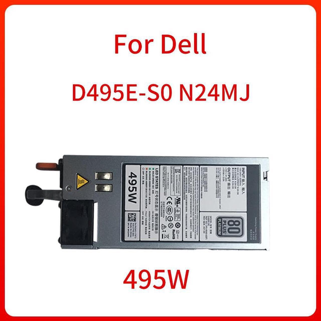 495W Power Supply D495E-S0 N24MJ for DELL R720 R620 R520 T620 T720 Server Power Supply Module  CN-0N24MJ