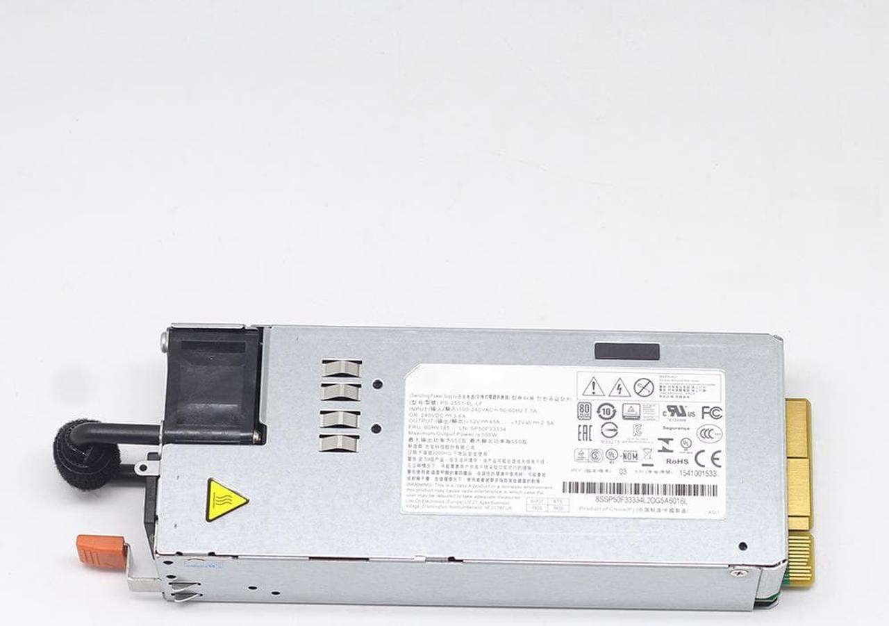 550W PS-2551-6L-LF 00HV185 100-240V Power Supply Switch for RD350X RD450 RD450X RD550 RD650 TD350 Server Switch Power