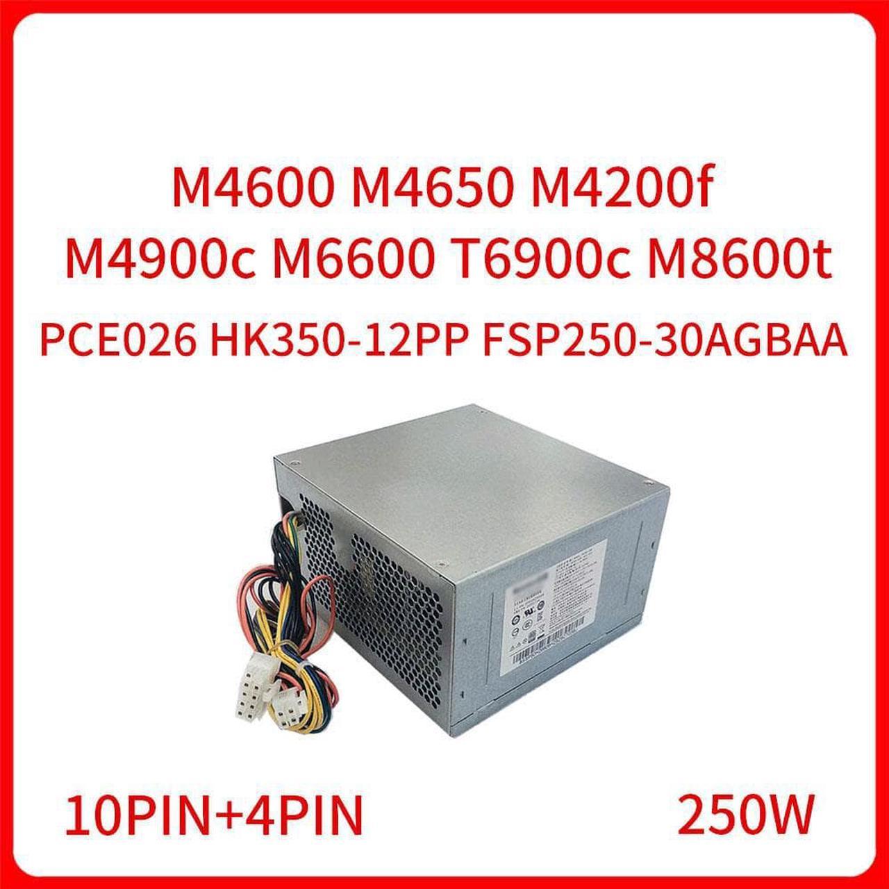 250W Power Switching PCE026 HK350-12PP FSP250-30AGBAA Server Power Supply 10pin 4pin For M4600 M4650 M4200f