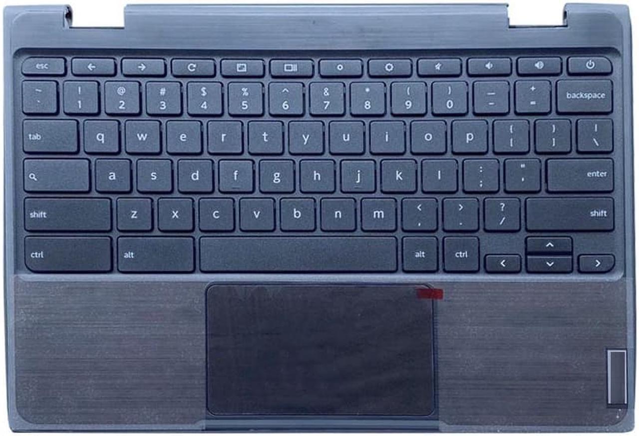 Keyboard Tray Palm Rest Back Cover Bottom Case for Chromebook 100E 2nd AST Laptop C Shell 5CB0Z21474 Black C Cover