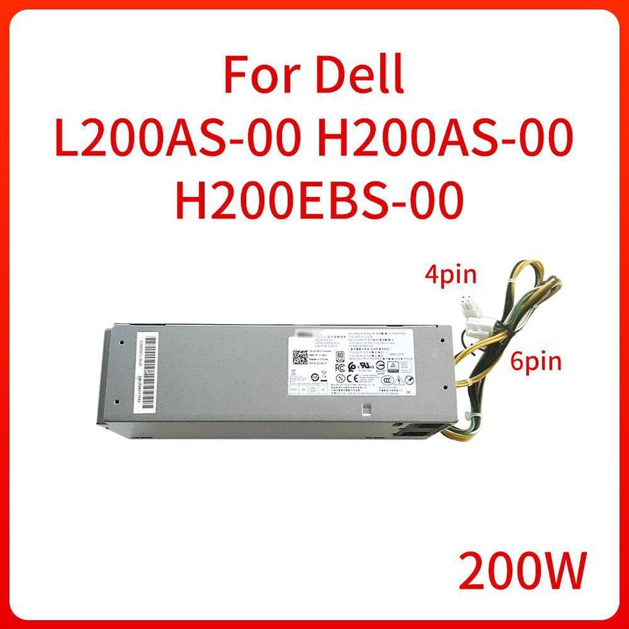 200W Power Supply L200AS-00 8TVYY H200AS-00 X61RM H200EBS-00 CGFJT PUS for Dell 3050 5050 7050 6PIN 4PIN Desktop