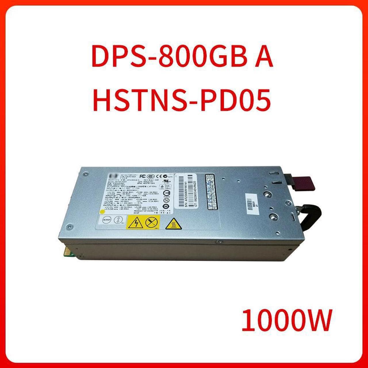 1000W Switch Power Supply Module DPS-800GB A HSTNS-PD05 379123-001 403781-001 399771-001 for HP DL380G5 ML350G5 ML370G5 Server