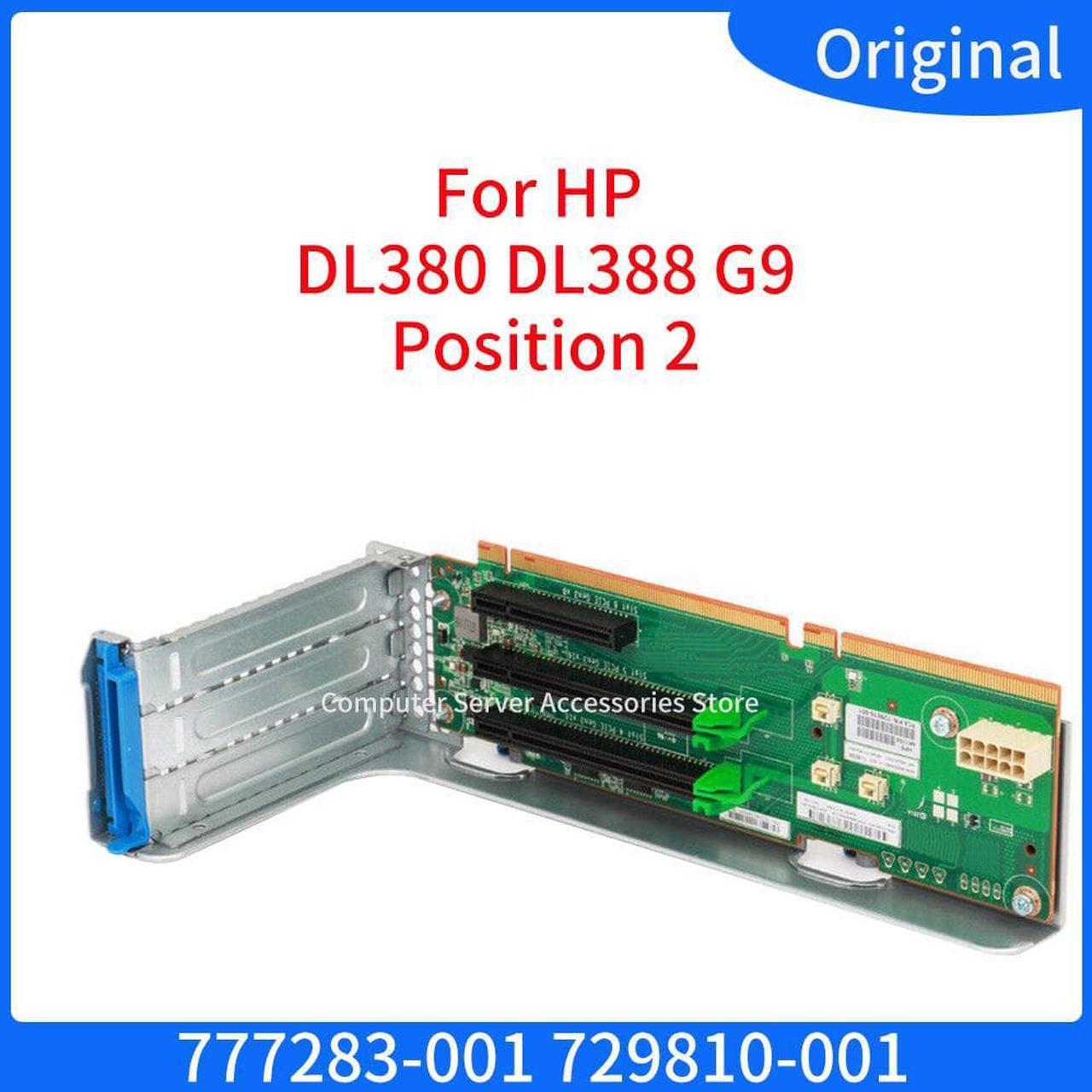 for HP DL380 DL388 G9 Gen9 Server 777283-001 729810-001 719073-B21 PCI-E Riser Card Board Position 2 Expansion Card