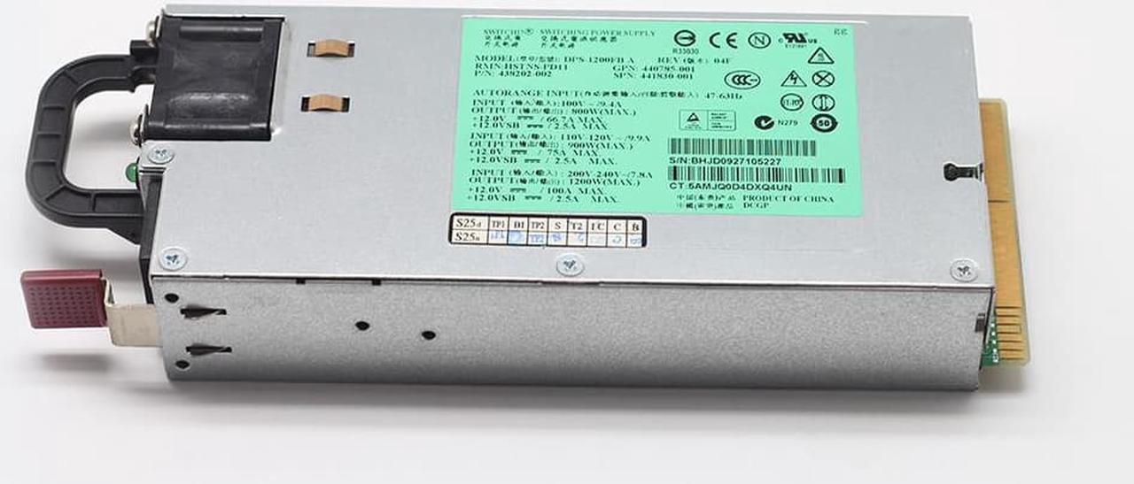 1200W for DL580 G5 Gen5 Server Power Supply DPS-1200FB A HSTNS-PD11 440785-001 438202-002 441830-001 DL580G5 Adapter