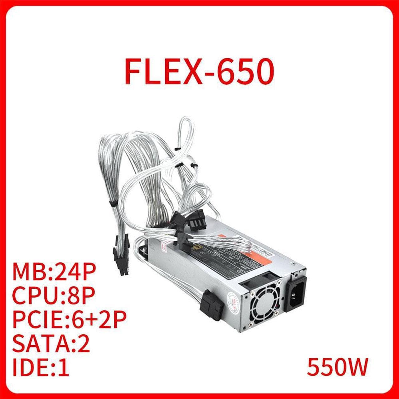 550W PSU FLEX-650 Switch Power Supply for Huntkey ITX Flex Nas Small 1U Full Modular Computer Server