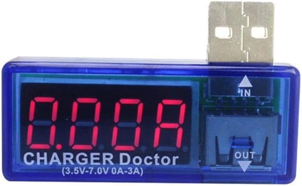 KWS-02 Digital USB Mobile Power Charging Current Voltage Tester Meter Mini USB Charger Doctor Voltmeter Ammeter LED Display