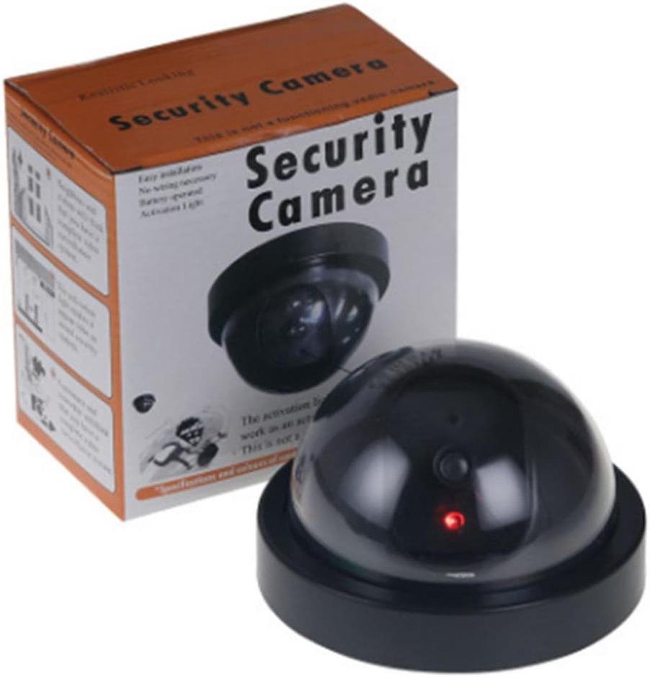 Fake Dummy Camera Dome Indoor Outdoor Simulation Camera Home Security Surveillance  Led Monitor With Red Strobe Light