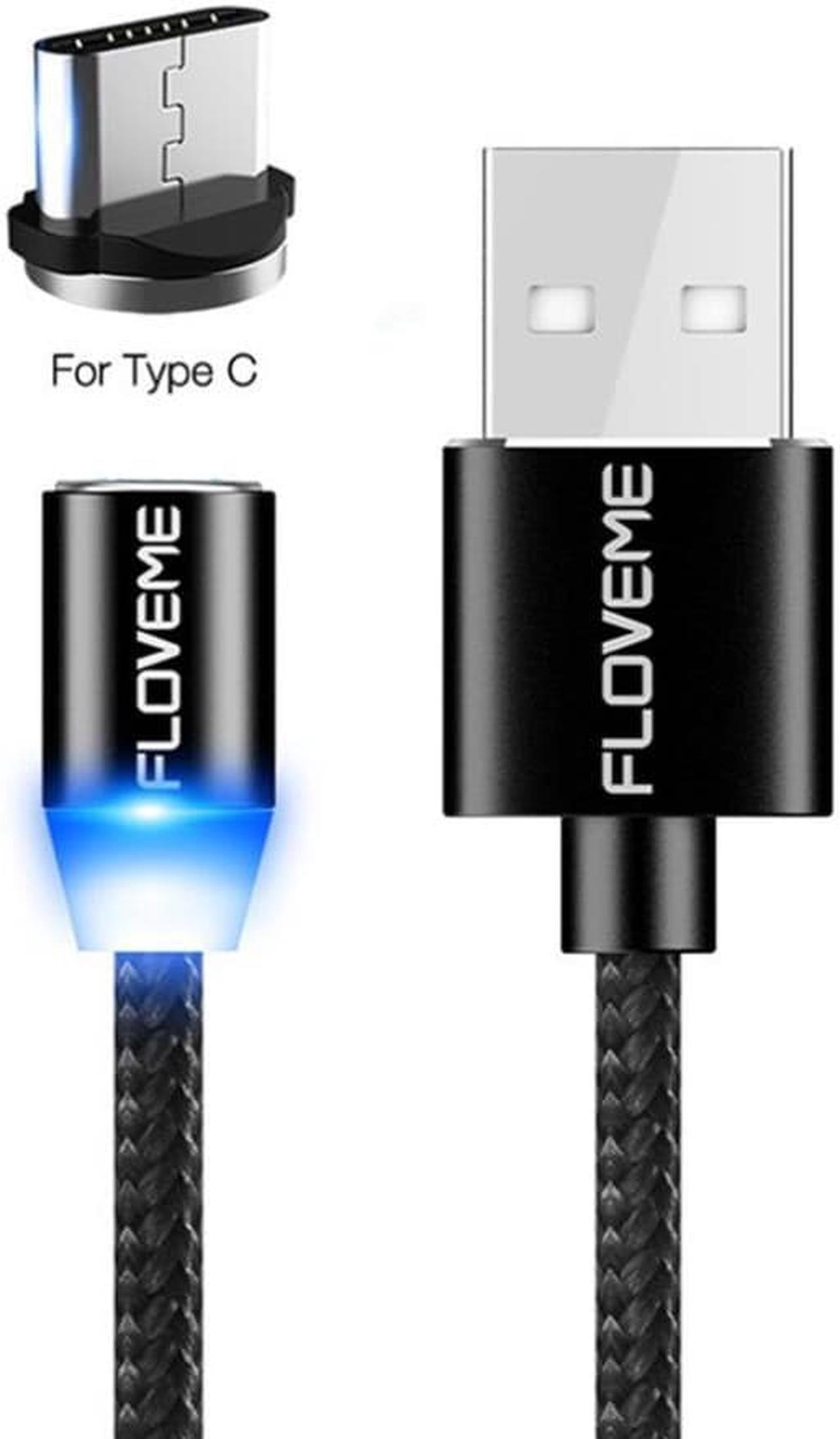 LED Indicator Magnetic Charging Cable Light USB Charging Cable For Type-C