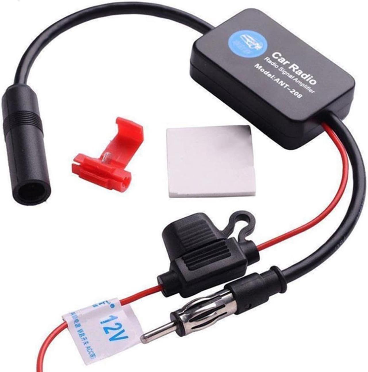 Hot Universal 12V Auto Car Radio FM Antenna Signal Amp Amplifier Booster For Marine Car Vehicle FM Amplifier 88-108MHz