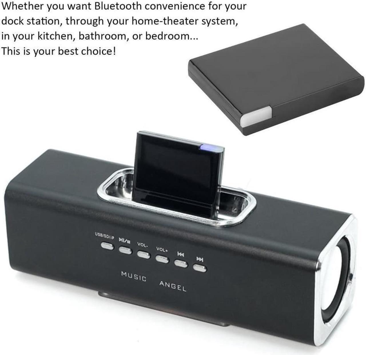 2023 Hot Wireless V2.0 A2DP Music Receiver Adapter For IPod For IPhone 30 Pin Dock Docking Station Speaker With LED Dropshipping