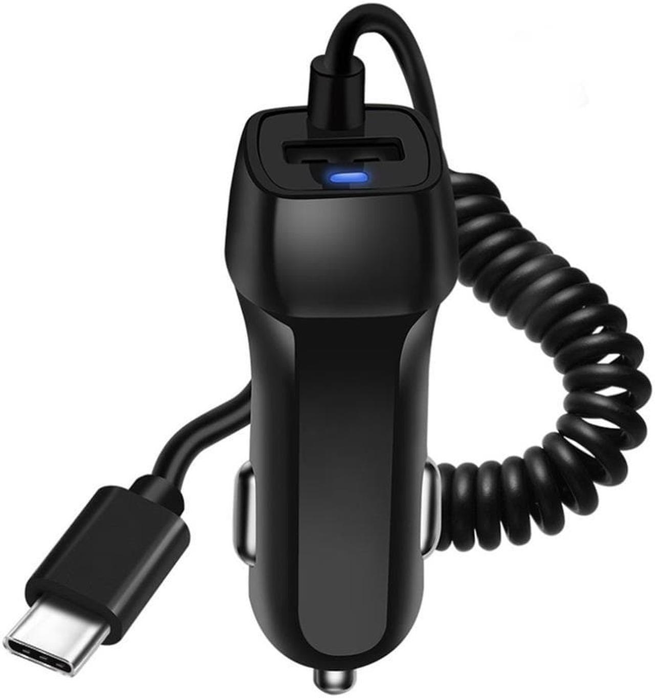 Hot Car Charger With USB Cable Mobile Phone Charger For Phone Micro USB Type C Cable Fast Car Phone Charger Dropshipping