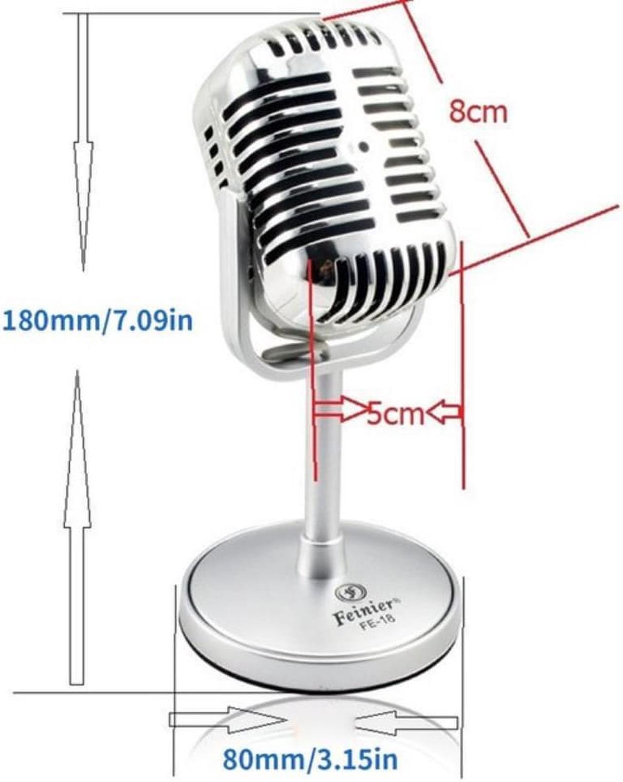 2023 Vintage Style Microphone Studio Wired Classic Retro Condenser Microphone With Stand Professional KTV MIC Dropshipping