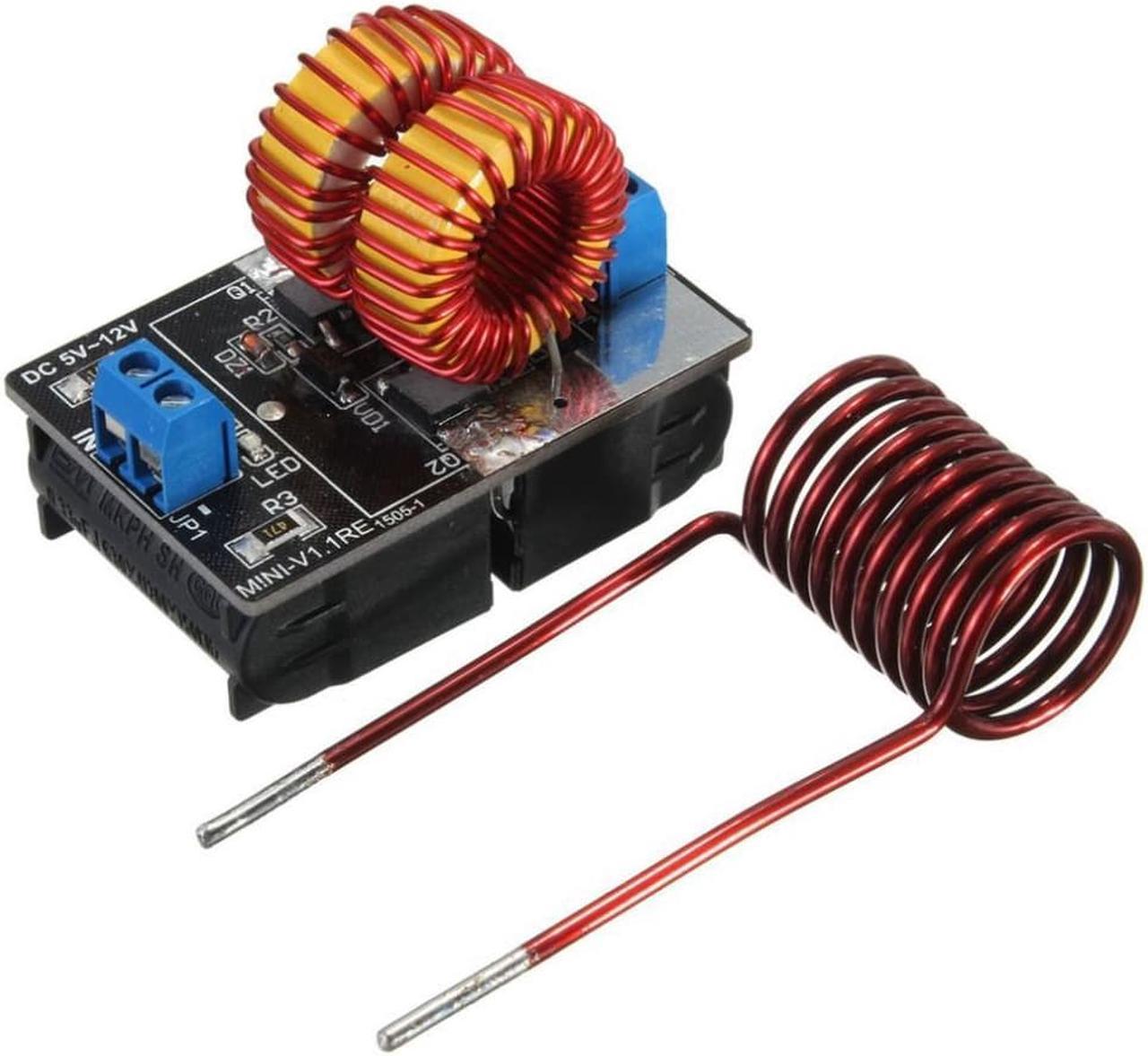 Professional ZVS Low Voltage Induction Heating Power Supply Module 5V-12V 120W Induction Heating board With Coil Dropshipping