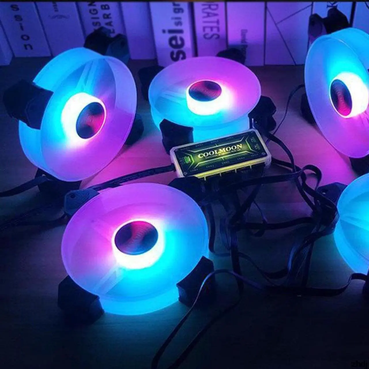 Alt view image 2 of 2 - 6 Pin 120mm Computer Case Fan Silent 12CM Fan CPU Cooling RGB Quiet PC Cooler Fan Case Fans 12V DC Adjust Fan Speed