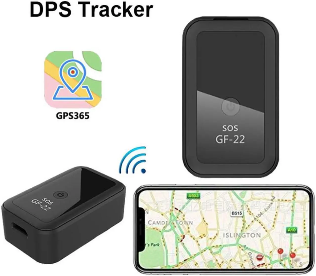 Alt view image 2 of 2 - Mini GPS Tracker GF22 Magnetic Vehicle Truck Locator Car LBS Tracker Anti-theft Alarm Global Positioning Device Voice Recorder