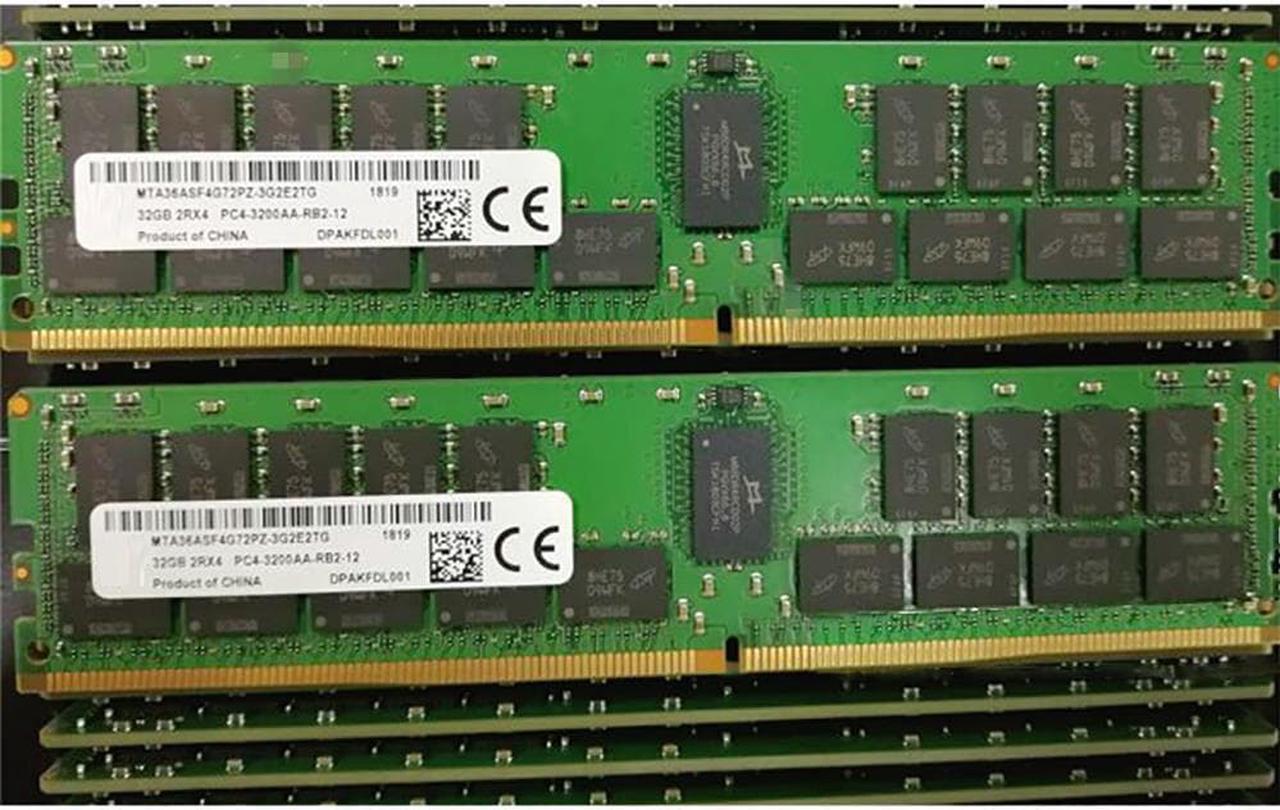 For MT RAM 32G 32GB 2RX4 DDR4 3200AA REG RDIMM MTA36ASF4G72PZ-3G2E2TG/VG Server Memory Fast Ship