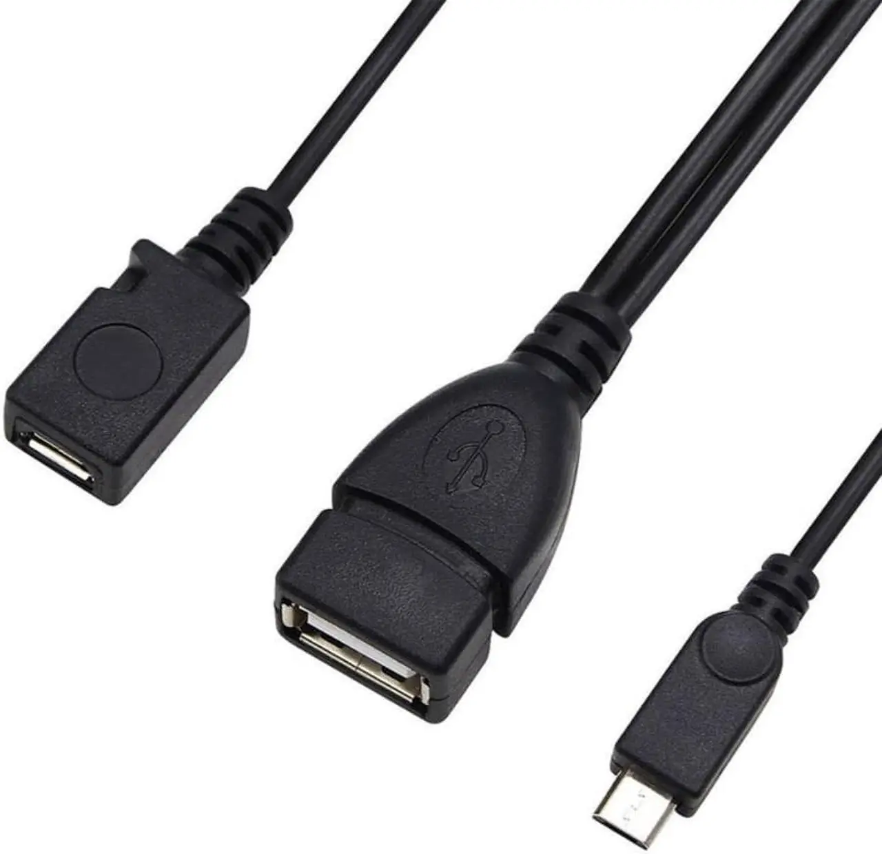 Main image of Connected with External Power Supply, Mobile Phone, Tablet, Micro USB, One Point Two OTG Data Cable with Power Supply Port