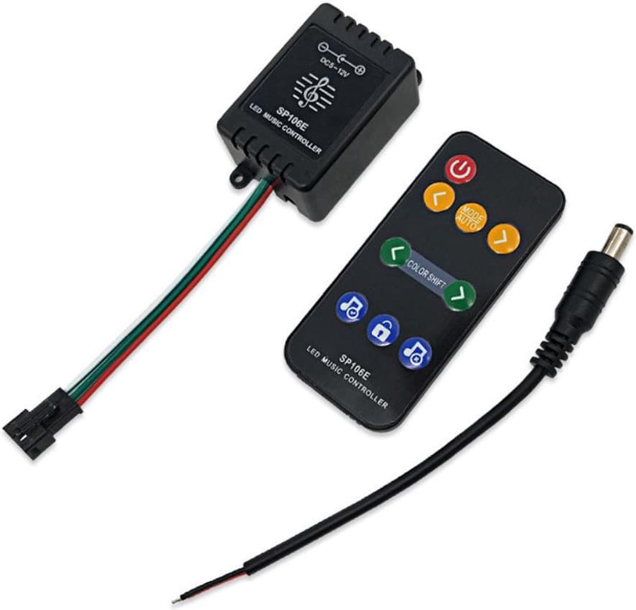 Alt view image 2 of 2 - SP106E RGB LED Controller 9 Keys RF Wireless Pixel IC SPI Music controller Colorful WS2811 WS2812B SK9822 SK6812 APA102 Strip