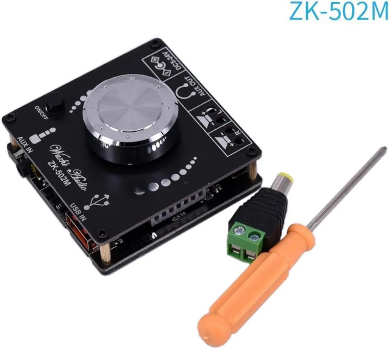 Main image of Bluetooth 5.0 ZK-502M Digital Power Audio Amplifier board 50WX2 Stereo AMP Amplificador Home Theater