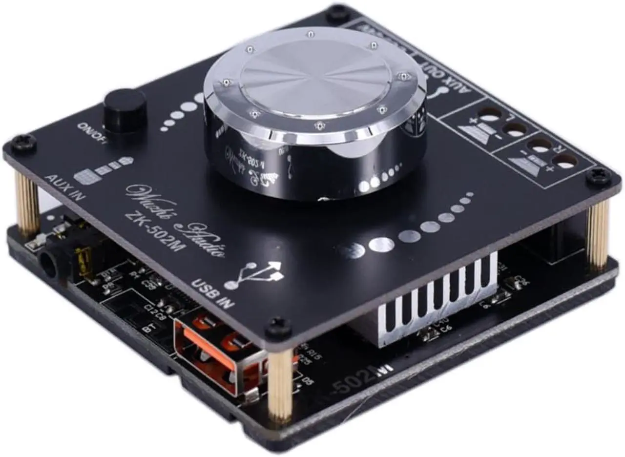 Alt view image 2 of 2 - Bluetooth 5.0 ZK-502M Digital Power Audio Amplifier board 50WX2 Stereo AMP Amplificador Home Theater