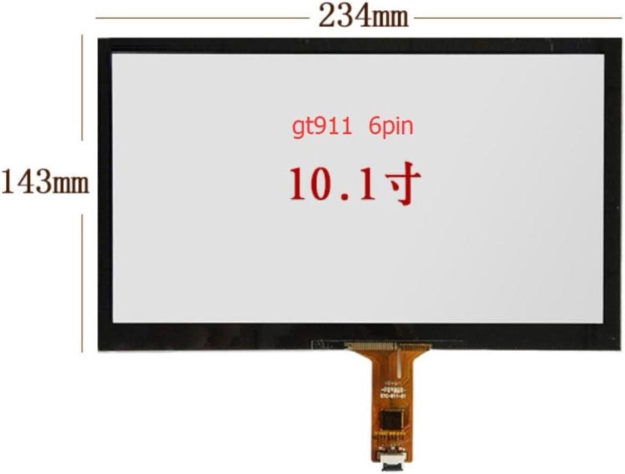 10.1 inch 234*143mm    GT911 6pin capacitive touch screen usb control card raspberry pie Windows 7 8 10 drive